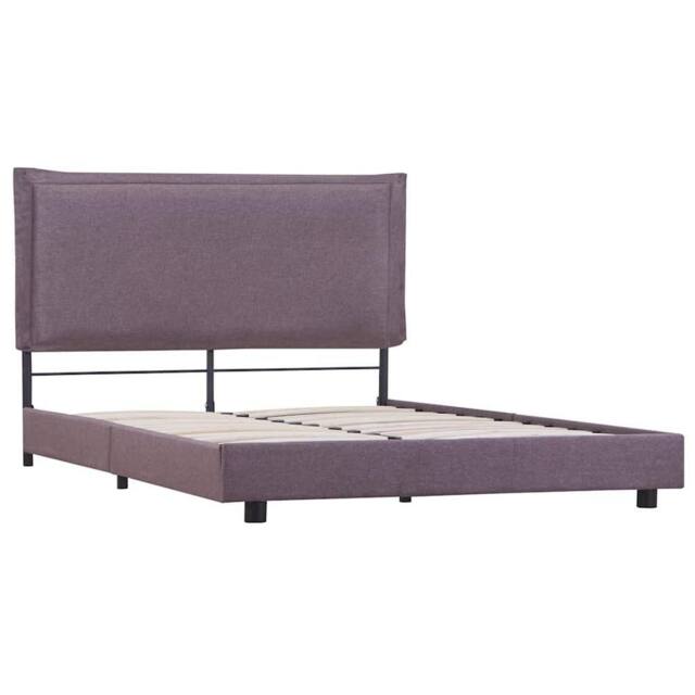 Berkfield Home Bed Frame Taupe Fabric 135x190 cm Double - image 1