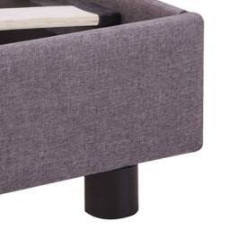 Berkfield Home Bed Frame Taupe Fabric 135x190 cm Double - thumbnail 6