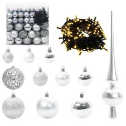 Berkfield Home Artificial Pre-lit Christmas Tree with Ball Set Green 400 cm - thumbnail 6