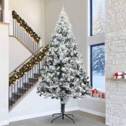 Berkfield Home Artificial Pre-lit Christmas Tree with Ball Set Green 400 cm - thumbnail 1