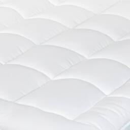 Lavio Quilted Mattress Protector King Cooling Gel Memory Foam Bed Cover in White - thumbnail 6