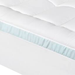 Lavio Quilted Mattress Protector King Cooling Gel Memory Foam Bed Cover in White - thumbnail 5