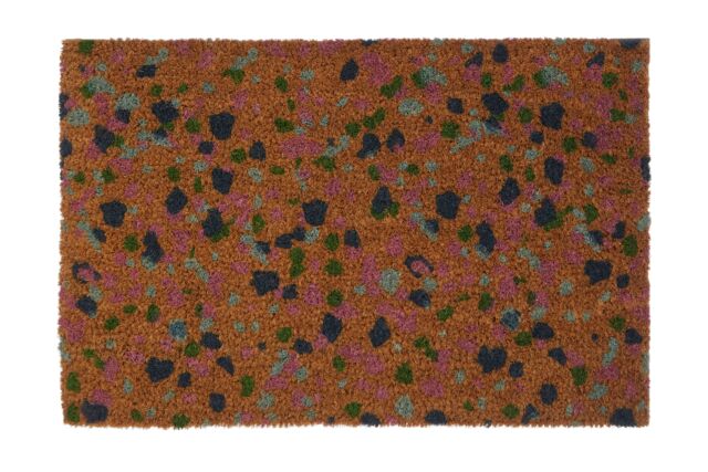 Orsina Sustain Terazzo Coir Doormat in Brown - Size: 100 cm diameter - image 1