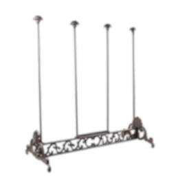 FLAVORA Cast Iron Wellington Boot Stand Rack in Brown - Size: 500mm - thumbnail 1