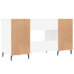 Berkfield Home Elegant Desk White 140x50x75 cm Engineered Wood - Size: 140 x 50 x 75 cm - thumbnail 8