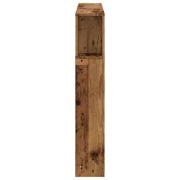 Berkfield Home LED Headboard Old Wood 120x18.5x103.5 cm Engineered Wood in Brown - thumbnail 7