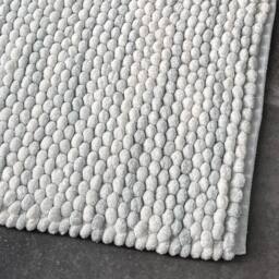 Allure Bath Fashions Marl Chunky Bobble Bath Mat Non Slip in Light Grey - thumbnail 2