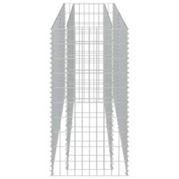 Berkfield Home Gabion Raised Bed Galvanised Steel 180x50x100 cm in Silver - Size: 180 x 50 x 100 cm - thumbnail 6