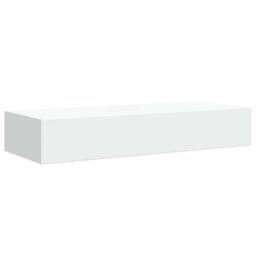 Berkfield Home Elegant Wall-mounted Drawer Shelf White 60x23.5x10 cm MDF - thumbnail 5