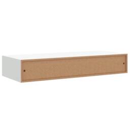Berkfield Home Elegant Wall-mounted Drawer Shelf White 60x23.5x10 cm MDF - thumbnail 8