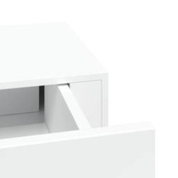 Berkfield Home Elegant Wall-mounted Drawer Shelf White 60x23.5x10 cm MDF - thumbnail 9