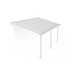 Palram Patio Cover Olympia 3 x 6.10 Clear - L619 x W300 x H305 cm - White - thumbnail 1