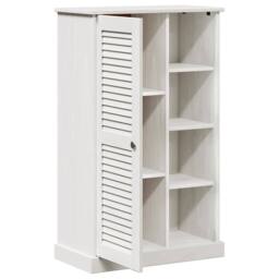 Berkfield Home Bathroom Cabinet with Storage White Solid pine wood - thumbnail 5