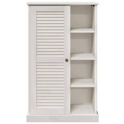 Berkfield Home Bathroom Cabinet with Storage White Solid pine wood - thumbnail 6