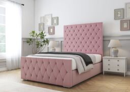 Comfort Beds Florida Bed Frame in Pink - Size: Super King