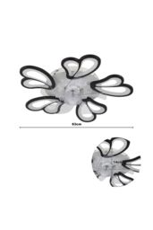 Modern Dimmable LED Ceiling Fan with Remote & Bluetooth in Black - thumbnail 9