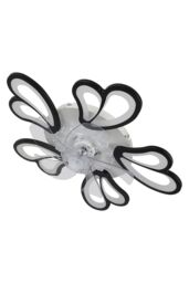 Modern Dimmable LED Ceiling Fan with Remote & Bluetooth in Black - thumbnail 4
