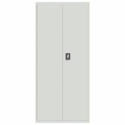 Berkfield Home Durable File Cabinet Light Grey 90x40x200 cm Steel - Size: 90 x 40 x 200 cm - thumbnail 1