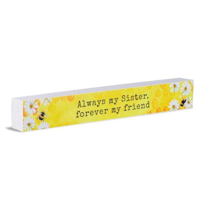 History & Heraldry Sentiment Wooden Plaque Sister & Friend