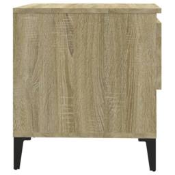 Berkfield Home Side Tables 2 pcs Sonoma Oak 50x46x50 cm Engineered Wood in Light Tan - Size: 50 x 46 x 50 cm - thumbnail 9