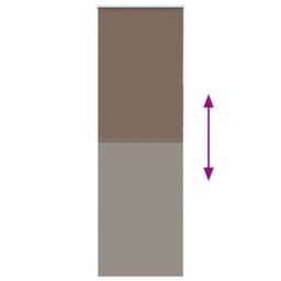 Berkfield Home Roller Blind Blackout Coffee 80x230 cm Fabric Width 75.7 cm Polyester in Brown - thumbnail 5