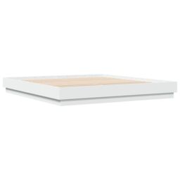 Berkfield Home Bed Frame with LED without Mattress White 180x200 cm Super King - thumbnail 3