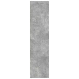 Berkfield Home Wardrobe Concrete Grey 80x50x200 cm Engineered Wood - Size: 80 x 50 x 200 cm - thumbnail 6