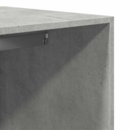 Berkfield Home Wardrobe Concrete Grey 80x50x200 cm Engineered Wood - Size: 80 x 50 x 200 cm - thumbnail 8