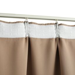Berkfield Home Blackout Curtains with Hooks 2 pcs Taupe 140x245 cm - thumbnail 4