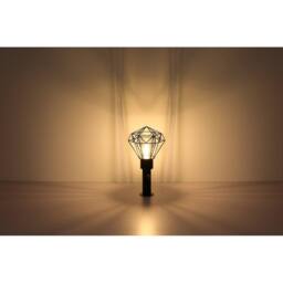Netlighting Horace PIR Outdoor Pedestal Light Black IP44 1x E27 - thumbnail 5