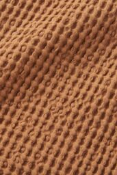 Pineapple Elephant 'Jaipur Chunky Waffle' Cotton Blanket Throw in Terracotta - Size: 150 cm × 200 cm - thumbnail 3