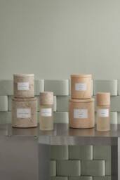 Blomus FRABLI Cotton Island Scented Candle L - Travertin in Beige - thumbnail 3