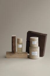 Blomus FRABLI Cotton Island Scented Candle L - Travertin in Beige - thumbnail 4