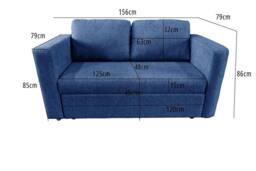 DS Living The Brenta 2 Seater Slide Storage Sofa in Silver - thumbnail 8