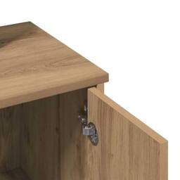 Berkfield Home Dressing Table with Mirror Artisan Oak 86.5x35x136 cm in Brown - thumbnail 8