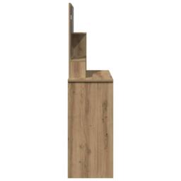 Berkfield Home Dressing Table with Mirror Artisan Oak 86.5x35x136 cm in Brown - thumbnail 5