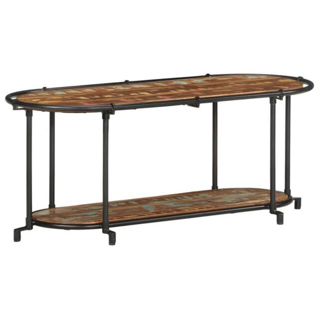 Berkfield Home TV Cabinet 100x42x40 cm Solid Wood Reclaimed in Brown - Size: 100 x 42 x 40 cm - image 1