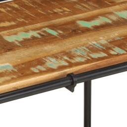 Berkfield Home TV Cabinet 100x42x40 cm Solid Wood Reclaimed in Brown - Size: 100 x 42 x 40 cm - thumbnail 7