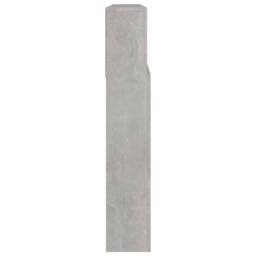 Berkfield Home Headboard Cabinet Concrete Grey 220x19x103.5 cm - thumbnail 4