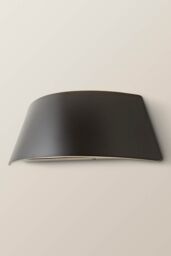 ValueLights John Curved Matte Black Downlight IP65 LED Outdoor Wall Light - thumbnail 4