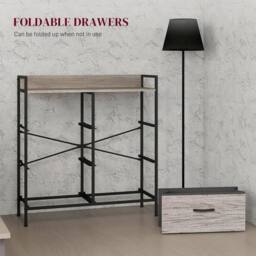 STILVORA Chest of Drawers with Six Fabric Drawers Grey - thumbnail 7