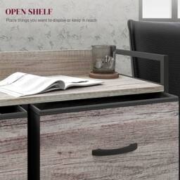 STILVORA Chest of Drawers with Six Fabric Drawers Grey - thumbnail 6