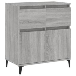 Berkfield Home Sideboard Grey Sonoma 60x35x70 cm Engineered Wood - Size: 60 x 35 x 70 cm - thumbnail 1