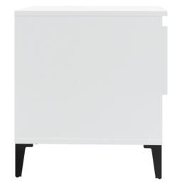 Berkfield Home Side Tables 2 pcs High Gloss White 50x46x50 cm Engineered Wood - Size: 50 x 46 x 50 cm - thumbnail 9