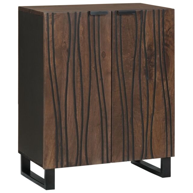 Berkfield Home Sideboard 60 x 33.5 x 75 cm Made from Solid Mango Wood in Brown - image 1