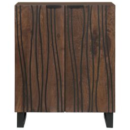 Berkfield Home Sideboard 60 x 33.5 x 75 cm Made from Solid Mango Wood in Brown - thumbnail 3