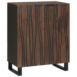 Berkfield Home Sideboard 60 x 33.5 x 75 cm Made from Solid Mango Wood in Brown - thumbnail 2