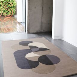 The Rug Shop UK Grey Handmade Modern Geometric Abstract Easy To Clean Area Rug - Size: 160 cm x 230 cm