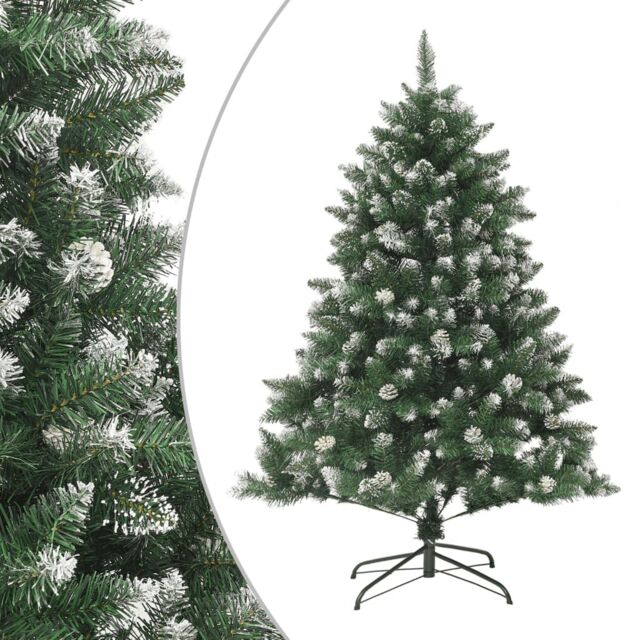 Berkfield Home Artificial Christmas Tree with Stand 150 cm PVC in Green - image 1