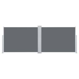Berkfield Home Retractable Side Awning Anthracite 120x1000 cm in Black - thumbnail 4
